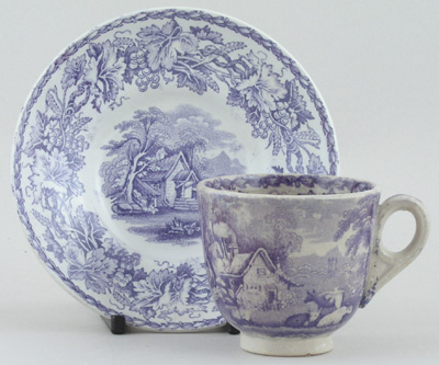 Toy Cup and Saucer c1869